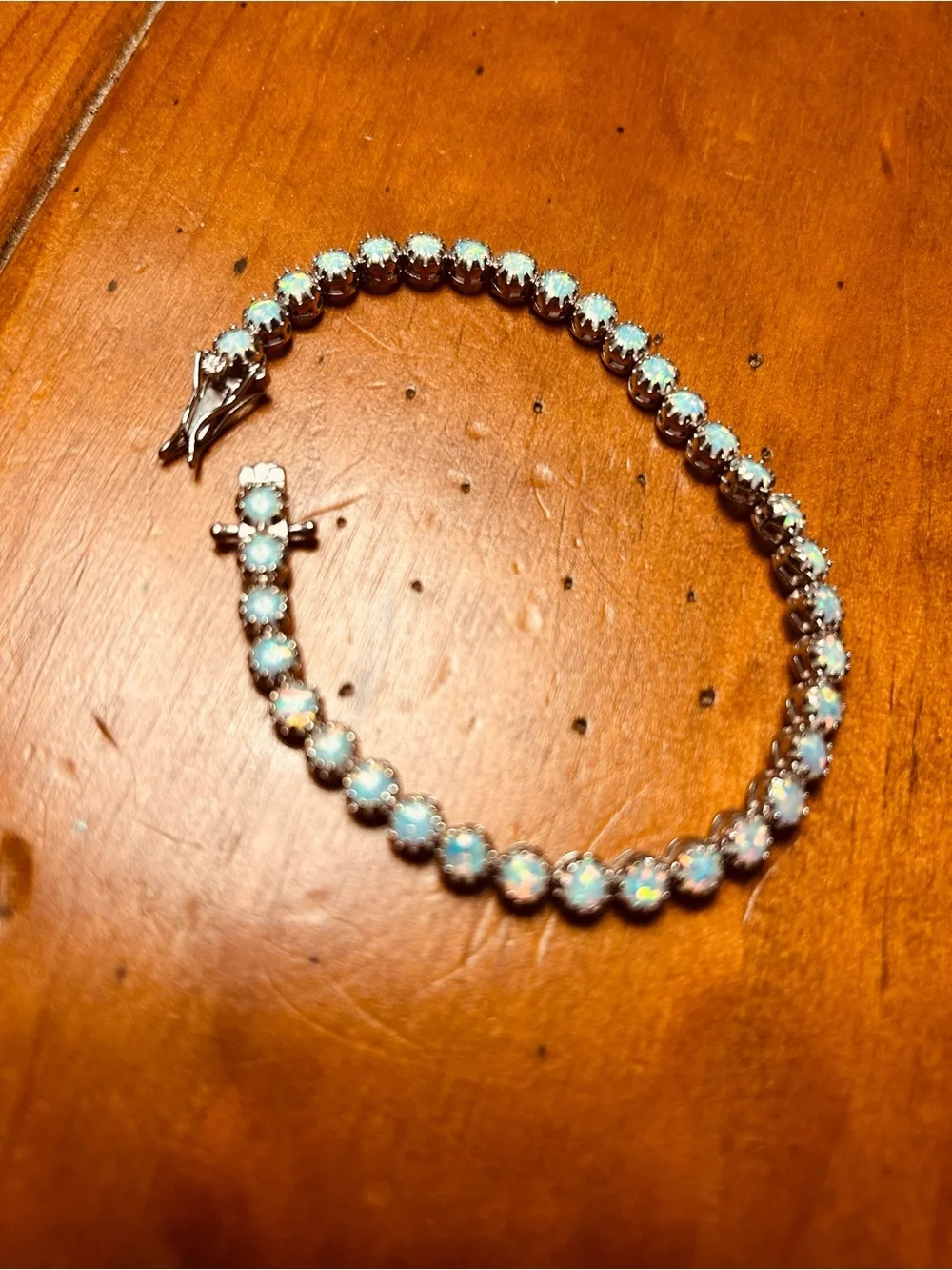 Opal Tennis Bracelet 18k plated gold